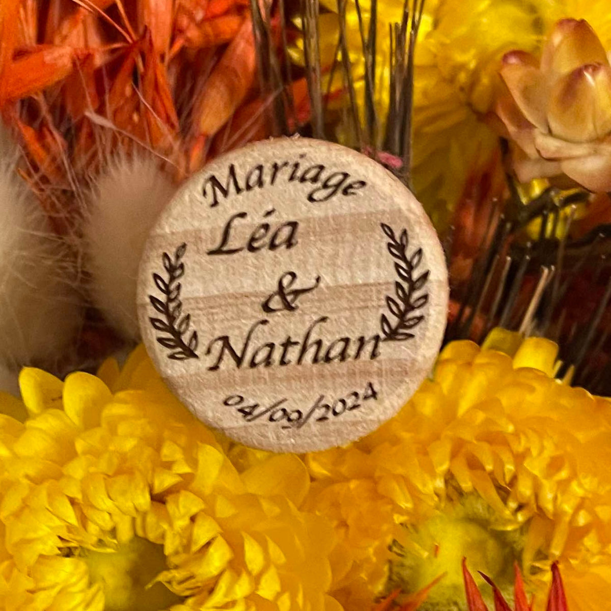 Bouchon de bouteille mariage - Ornement - Elite Gravure