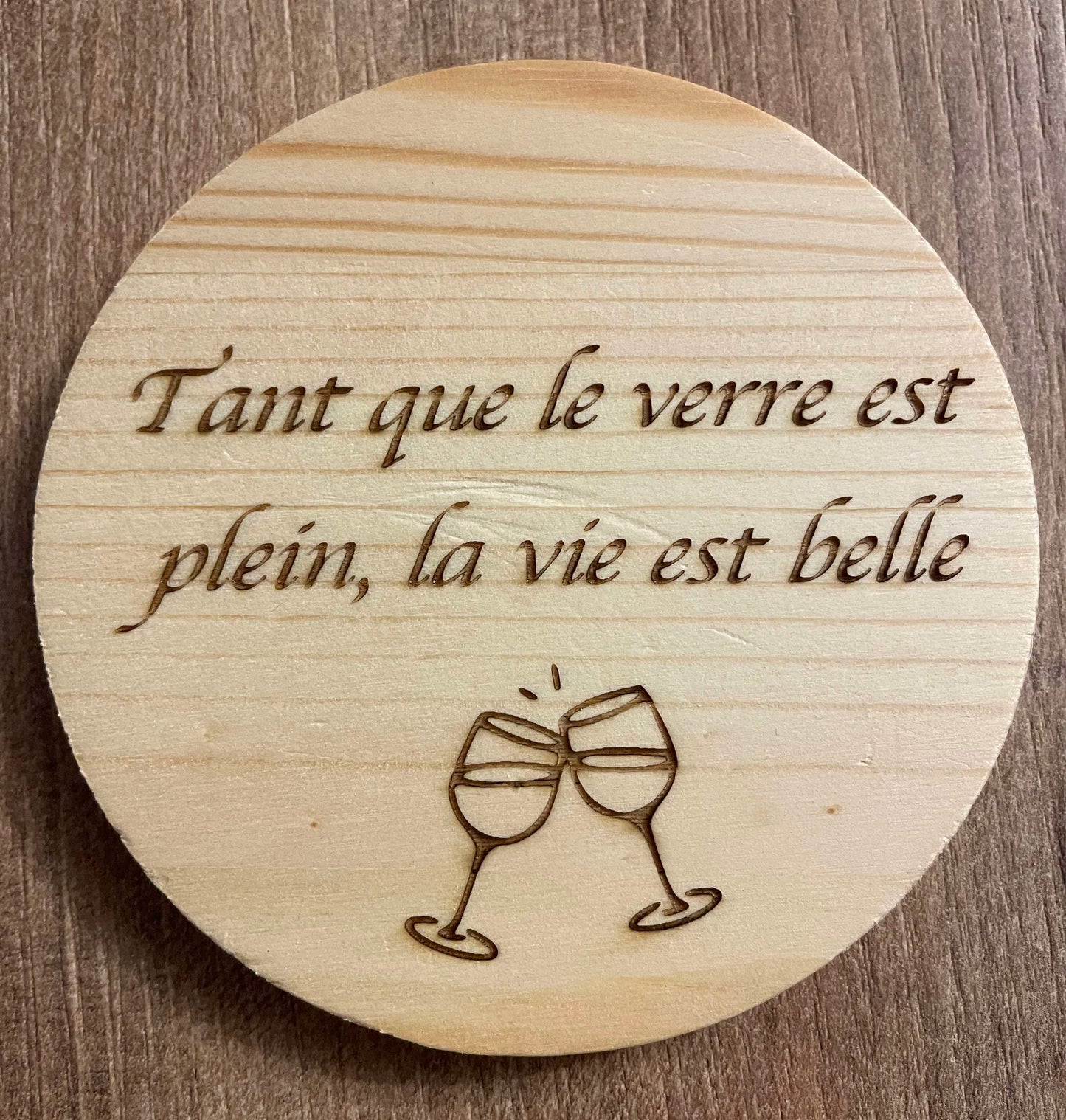 Dessous de verre rond n°1