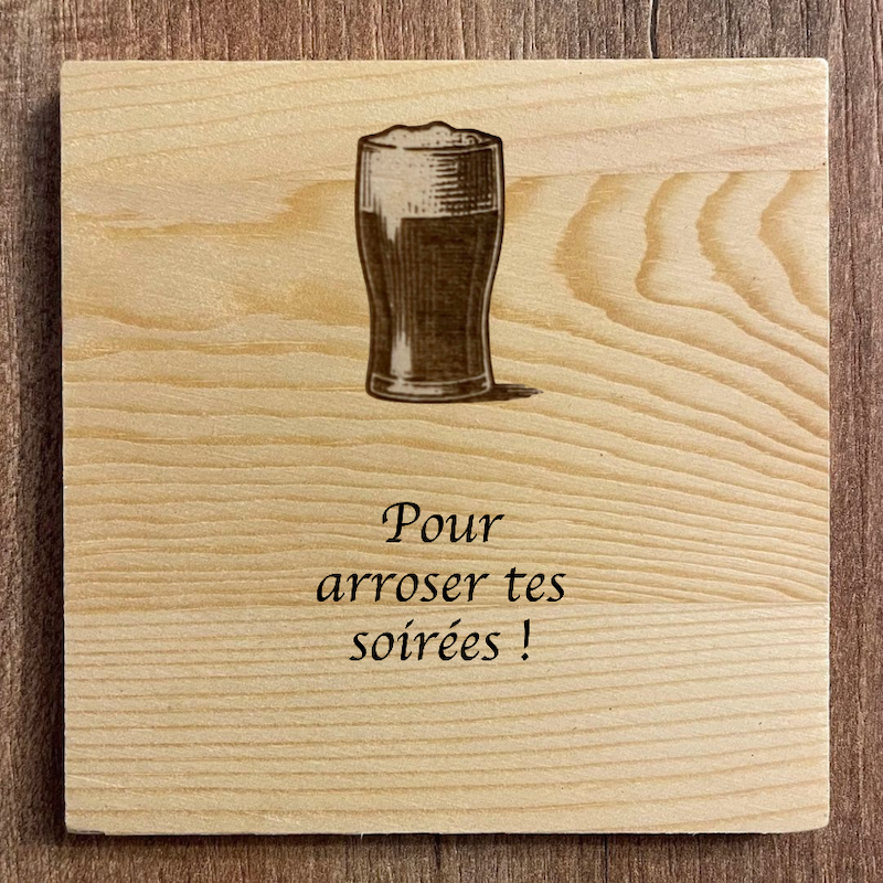 Dessous de verre Personnalisable - Carré