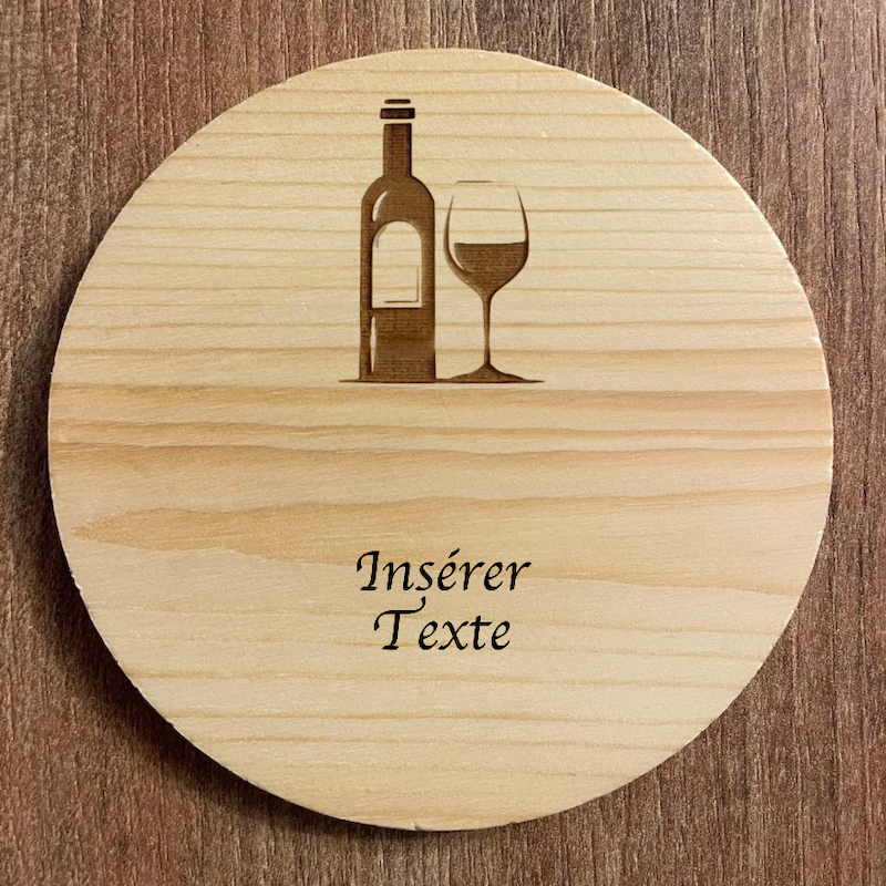 Dessous de verre Rond Personnalisable - Rond