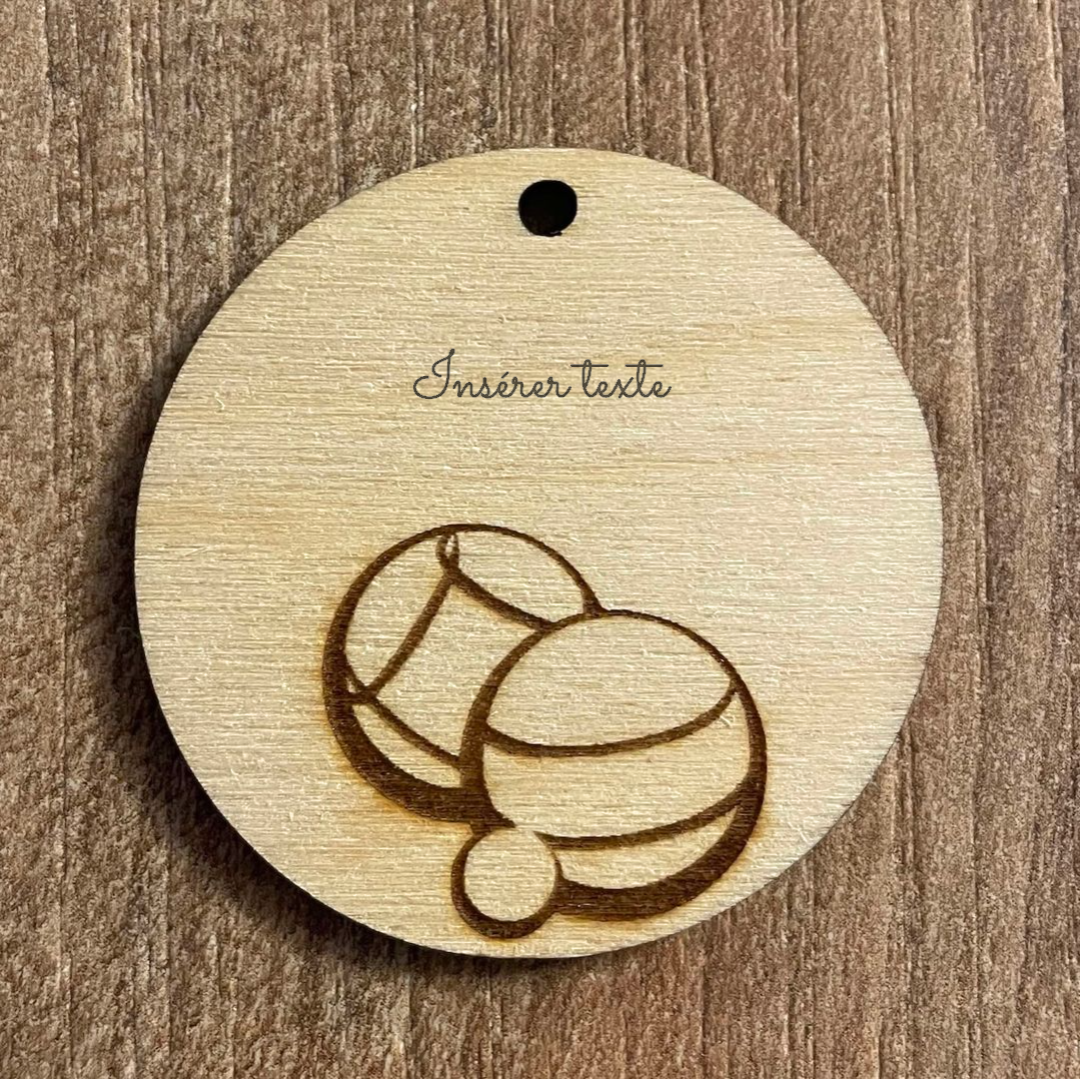 Porte clé pétanque personnalisable