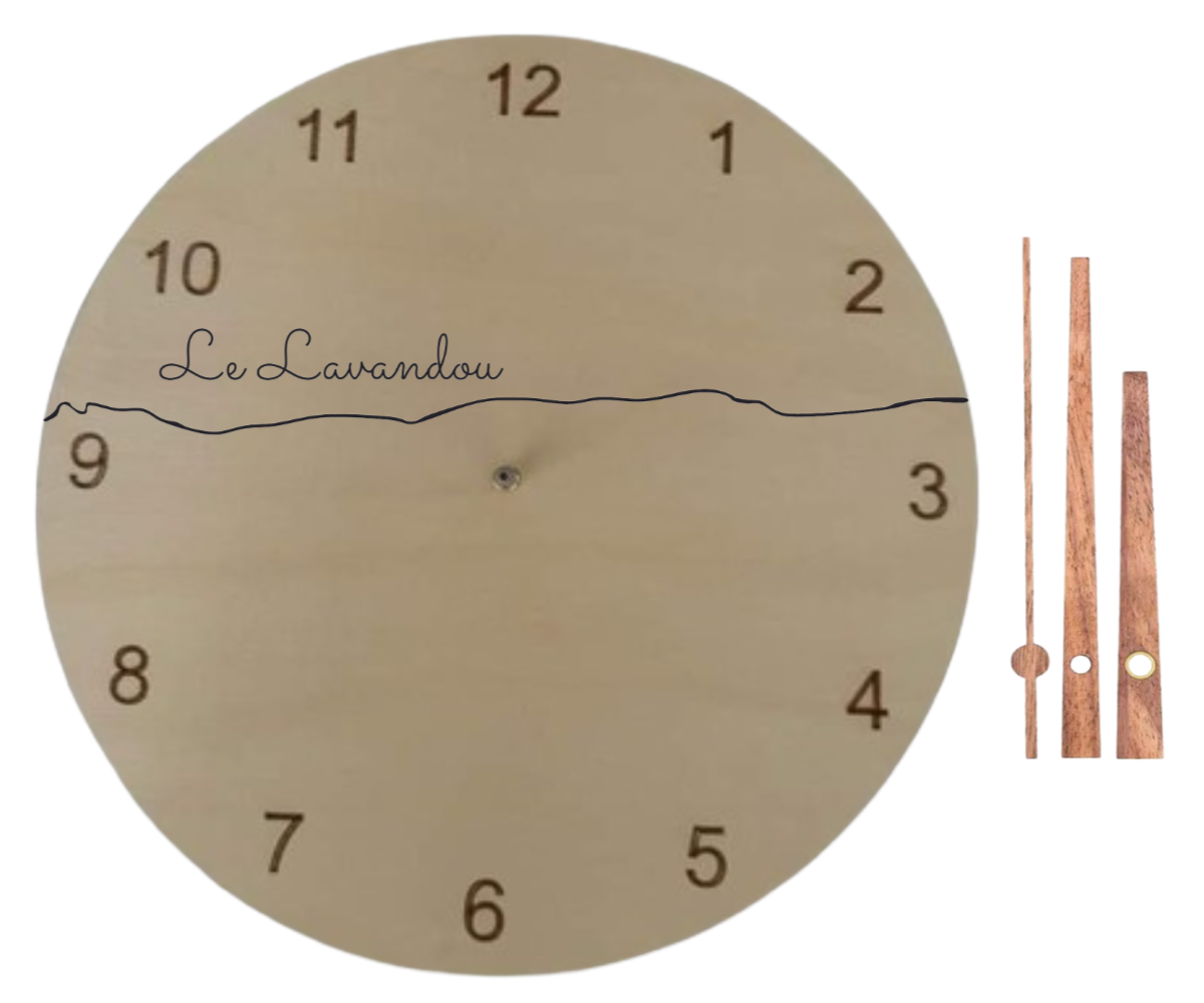 Horloge Ligne Le Lavandou - Elite Gravure