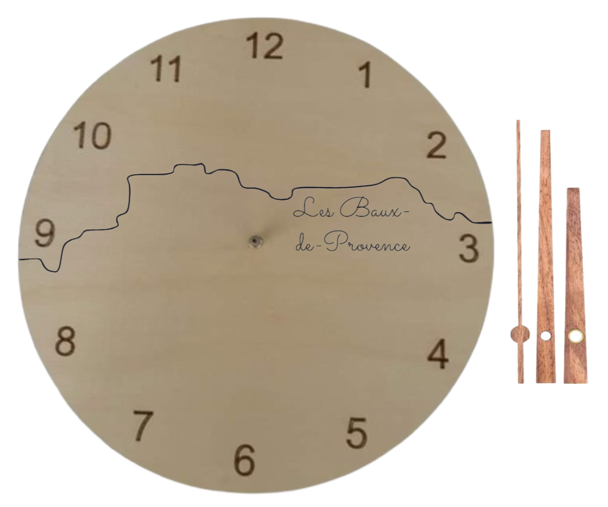 Horloge Ligne Les Baux de Provence - Elite Gravure