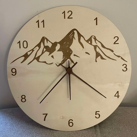 Horloge Ligne Montagne - Elite Gravure
