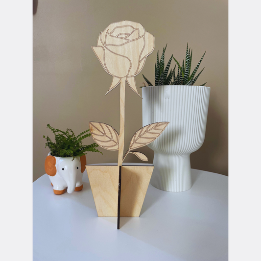 Rose en bois - Elite Gravure